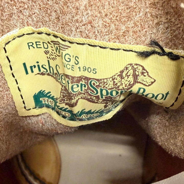 極美品□RED WING レッドウィング 8875 オロラセット ポーテージ アイリッシュセッター クラシックモックトゥ 犬タグ ワークブーツ USA製