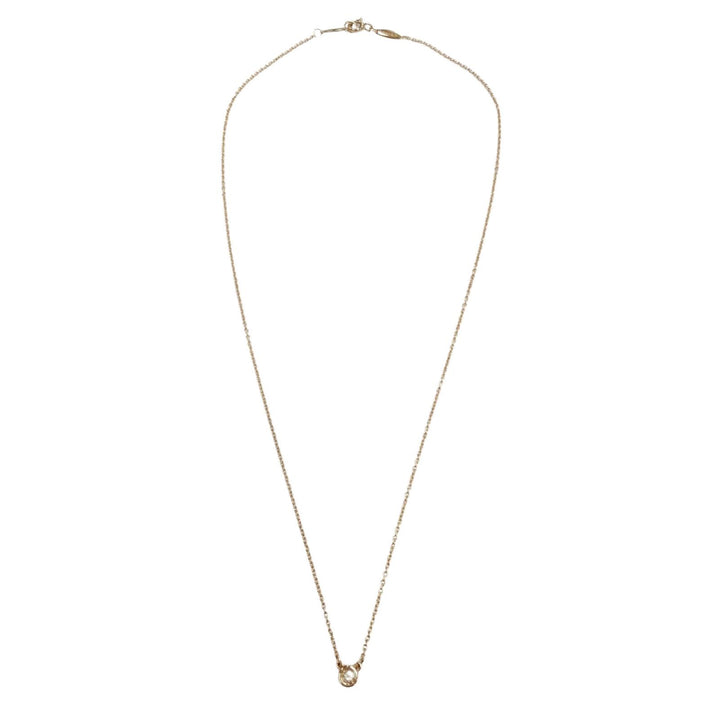 極美品▼TIFFANY&amp;Co. ティファニー バイザヤード 750(PG) 1Pダイヤモンド 約0.14ct 26年6月購入 ネックレス ゴールド 重量2.3g 箱付き