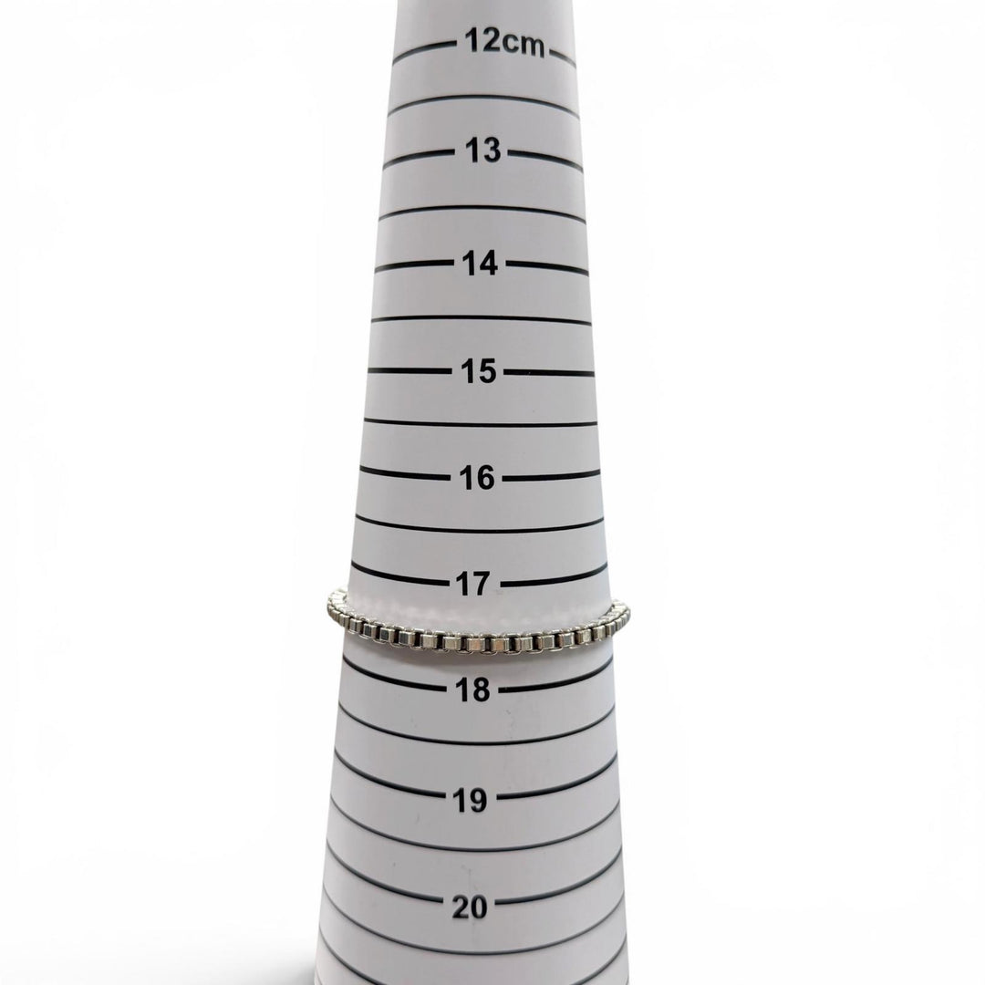 美品▼TIFFANY&amp;Co. ティファニー ベネチアン 925 チェーン ブレスレット シルバー 重量16.65g メンズOK レディース アクセサリー