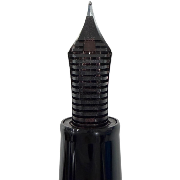 美品□DAKS ダックス シンプソン ペン先21K H-Mニブ(中字) 115周年記念モデル 2009年限定品 キャップ式 万年筆 シルバー ベージュ メンズ