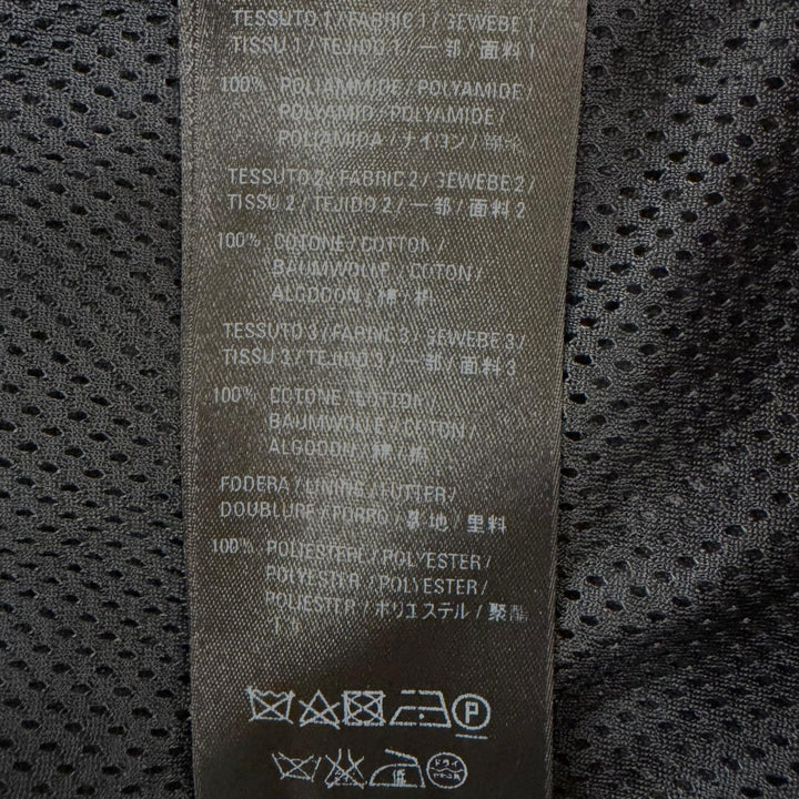 美品▼BALENCIAGA バレンシアガ 529213 ロゴプリント デニム切替 オーバーサイズ ZIPUP ポプリンシャツ トラックジャケット 34 正規品