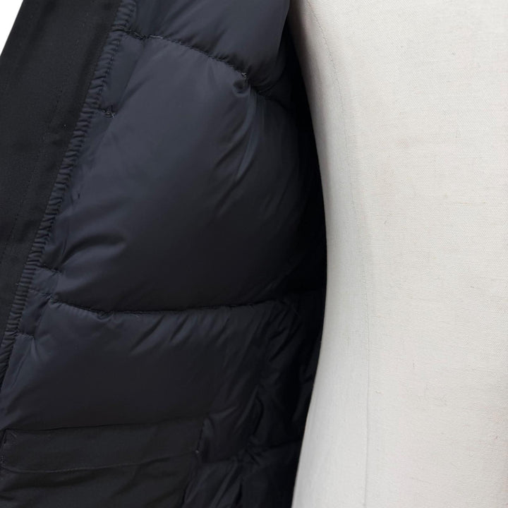 美品▼CANADA GOOSE カナダグース 3438JM Jasper Parka ロゴワッペン ファー フーデッド ダウンジャケット S サザビーリーグ 国内正規品