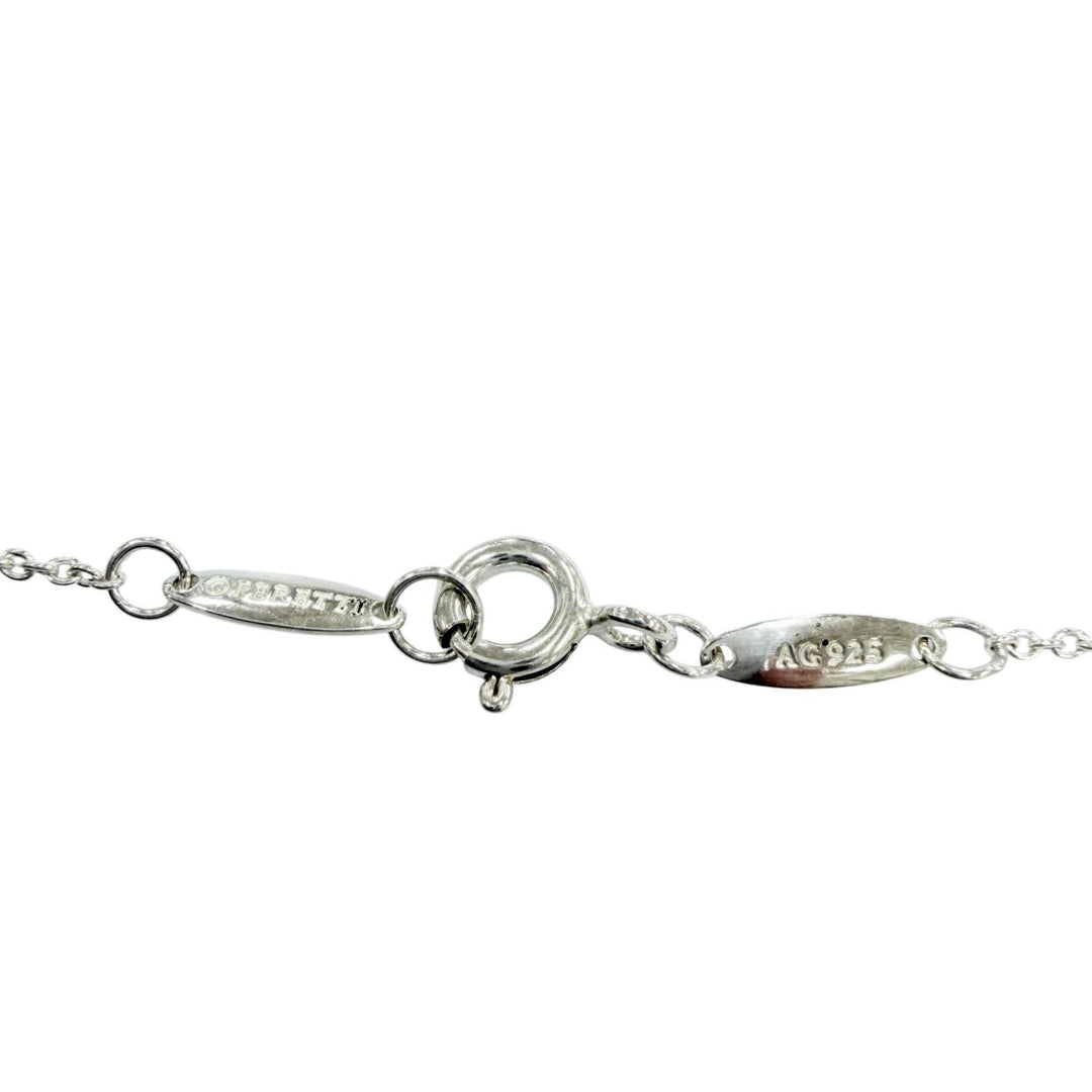 極美品☆TIFFANY&amp;Co. ティファニー エルサペレッティ カラーバイザヤード ピンクサファイア AG925 ネックレス シルバー ピンク 重量1.65g