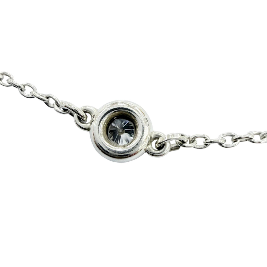 美品☆TIFFANY&amp;Co. ティファニー エルサペレッティ ダイアモンド バイザヤード ブレスレット 925 1Pダイヤモンド シルバー 重量0.9g