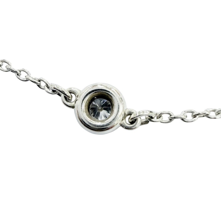 美品☆TIFFANY&amp;Co. ティファニー エルサペレッティ ダイアモンド バイザヤード ブレスレット 925 1Pダイヤモンド シルバー 重量0.9g