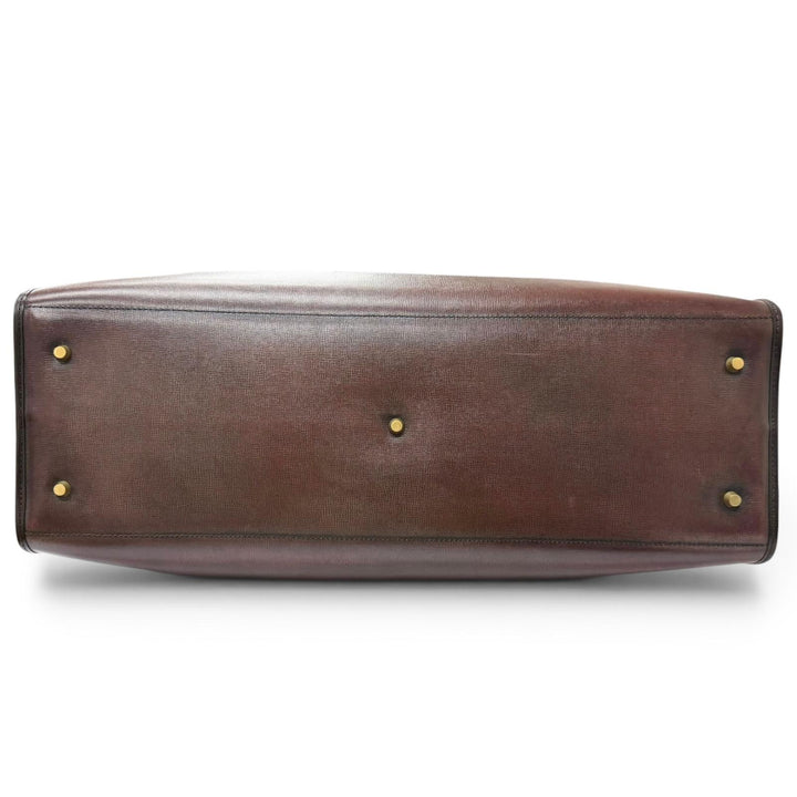 極美品□Berluti ベルルッティ トワルマルブフ レザー カリグラフィ スクリット 総柄 2WAY ショルダーバッグ ボストンバッグ ボルドー 伊製