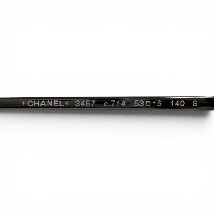 極美品★CHANEL シャネル 3487 レクタングルシェイプオプティカル べっ甲柄 メガネ 眼鏡 アイウェア ブラウン 53□16 140 伊製 箱付き