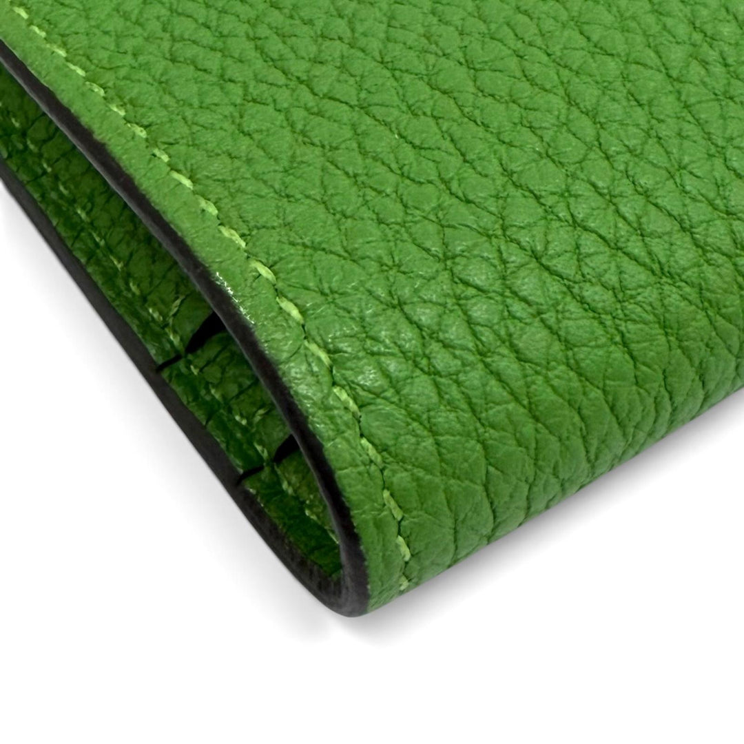 美品★HERMES エルメス ドゴン GM デュオ バンブー トゴ シルバー金具 セリエ金具 長財布 ロングウォレット B刻印 仏製 レディース 箱付