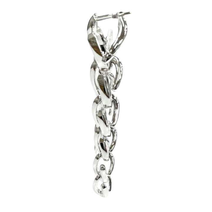 極美品★TIFFANY&amp;Co. ティファニー フォージ ドロップ リンク ピアス AG925 アクセサリー シルバー 重量20.3g レディース