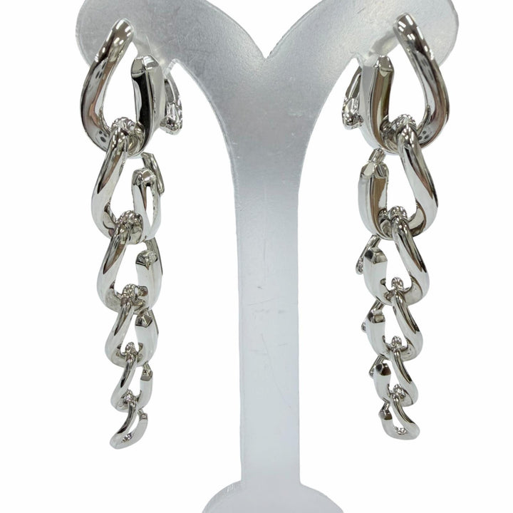 極美品☆TIFFANY&amp;Co. ティファニー フォージ ドロップ リンク ピアス AG925 アクセサリー シルバー 重量20.1g レディース