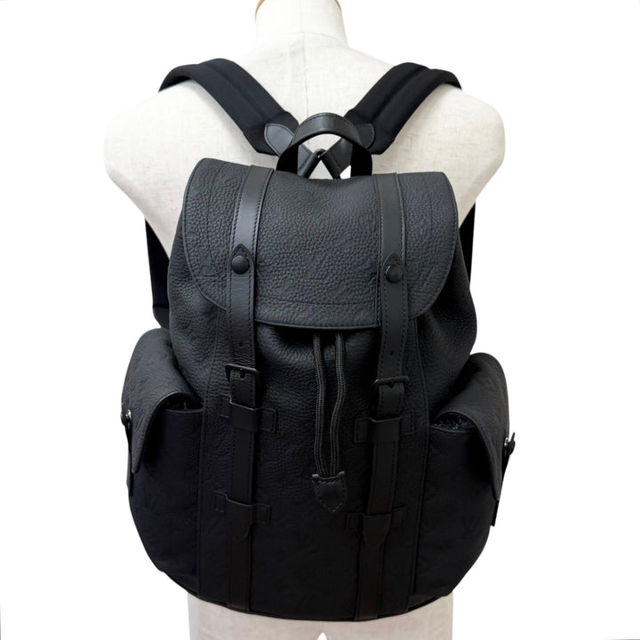 美品□LOUIS VUITTON ルイヴィトン M20899 クリストファーPM モノグラムトリヨン レザー リュックサック フランス製 メンズ 定価605000円