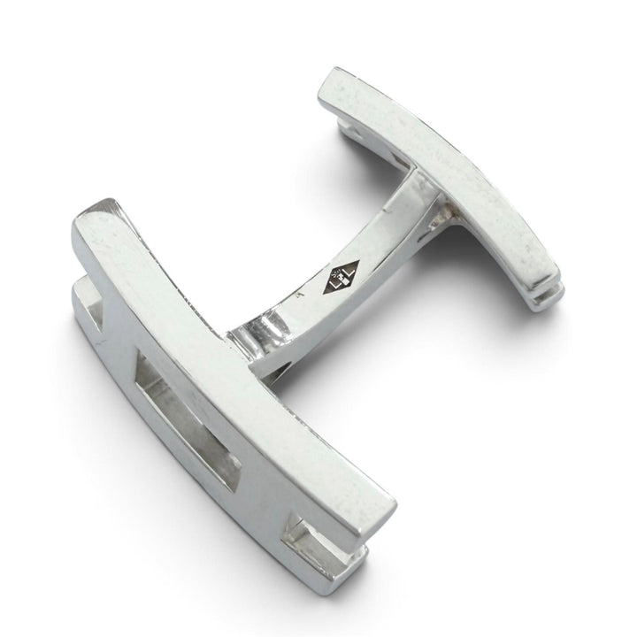 美品●HERMES エルメス SV925 パラレルH Hロゴモチーフ カフスボタン カフリンクス シルバー メンズ 箱付