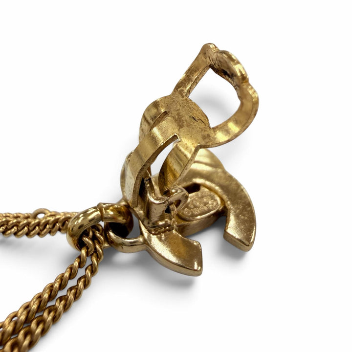美品☆CHANEL シャネル ヴィンテージ 02P メタル ココマーク マトラッセバッグ アクセサリー イヤリング ゴールド フランス製 レディース