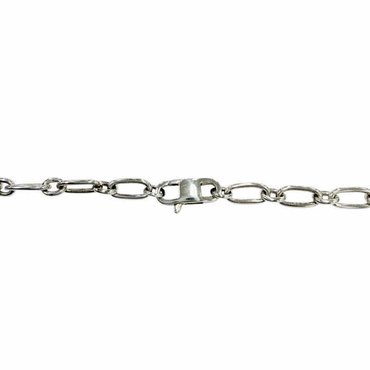 美品☆TIFFANY&amp;Co. ティファニー スモール ダブルロック ネックレス AG925 アクセサリー シルバー 重量12.9g レディース 箱・保存袋付き