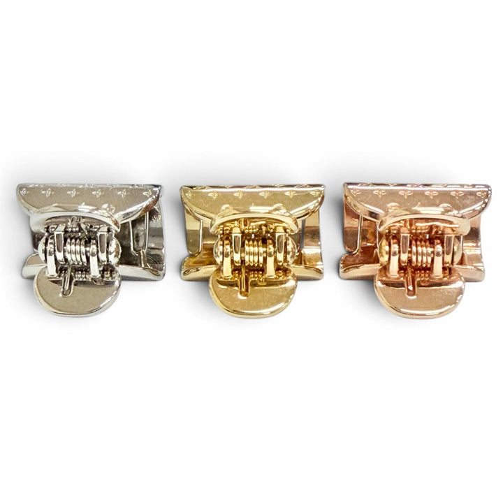 極美品△LOUIS VUITTON ルイヴィトン M68940 アクセソワール シュブ ナノグラム PM ヘアクリップ ヘアアクセサリー 3カラー 伊製 箱付き