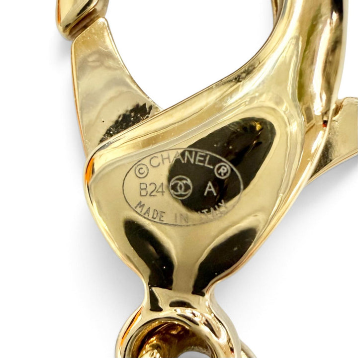 極美品△CHANEL シャネル B24A ABD727 ココマーク パール チョーカー ネックレス アクセサリー ゴールド イタリア製 レディース オススメ