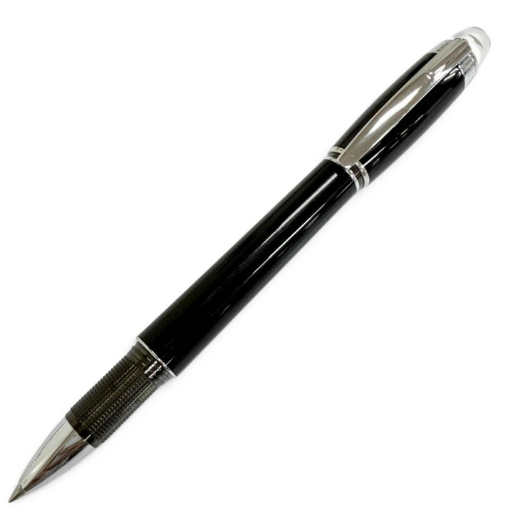 美品□MONTBLANC モンブラン スターウォーカー ホワイトスター キャップ式 ファインライナー ボールペン ブラック シルバー ドイツ製