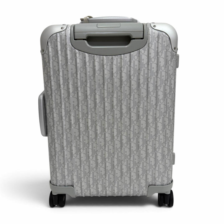 極美品▼DIOR RIMOWA ディオールオム リモワ 1DRTR002YWZ オブリーク キャビン アルミニウム キャリーケース スーツケース シルバー