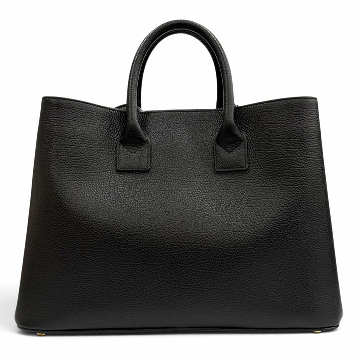 極美品★BURBERRY バーバリー 8111270 バーモンジー チェック ミディアム レザー 2WAY ハンドバッグ ブラック レディース 保存袋付き