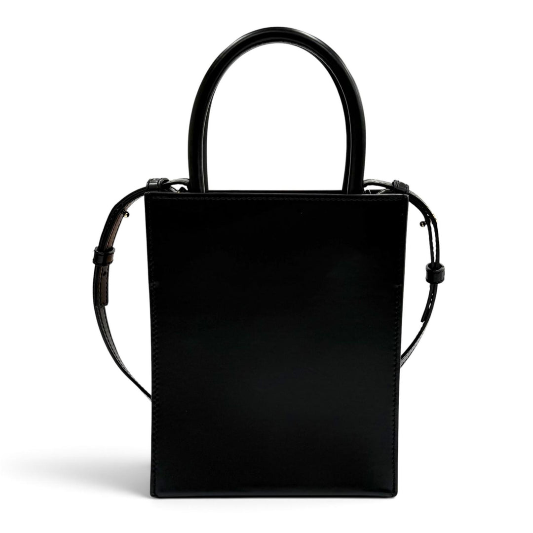 極美品★LOEWE ロエベ A933S30X01 スタンダード A5 トート レザー 2WAY ショルダーバッグ ブラック スペイン製 レディース