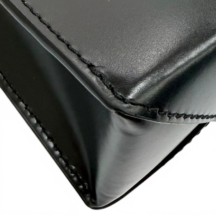 極美品★LOEWE ロエベ A933S30X01 スタンダード A5 トート レザー 2WAY ショルダーバッグ ブラック スペイン製 レディース