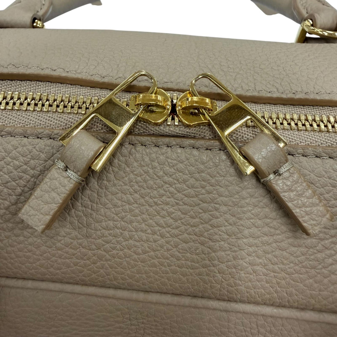 美品☆LOEWE ロエベ A039N08X08 アマソナ28 アナグラム刻印 ソフトグレインカーフ 2WAYショルダーバッグ ハンドバッグ ベージュ 保存袋付