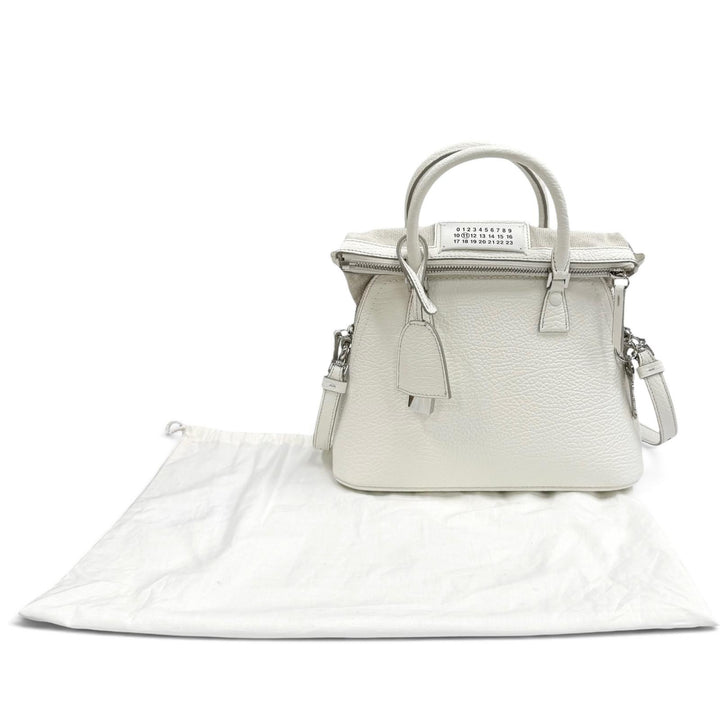 美品★Maison Margiela 11 メゾンマルジェラ11 S56WG0082 5AC ミニ クロシェット付 キャンバス使い 2WAY レザー ショルダーバッグ 袋付