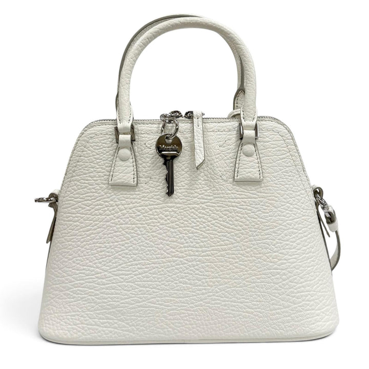 美品★Maison Margiela 11 メゾンマルジェラ11 S56WG0082 5AC ミニ クロシェット付 キャンバス使い 2WAY レザー ショルダーバッグ 袋付