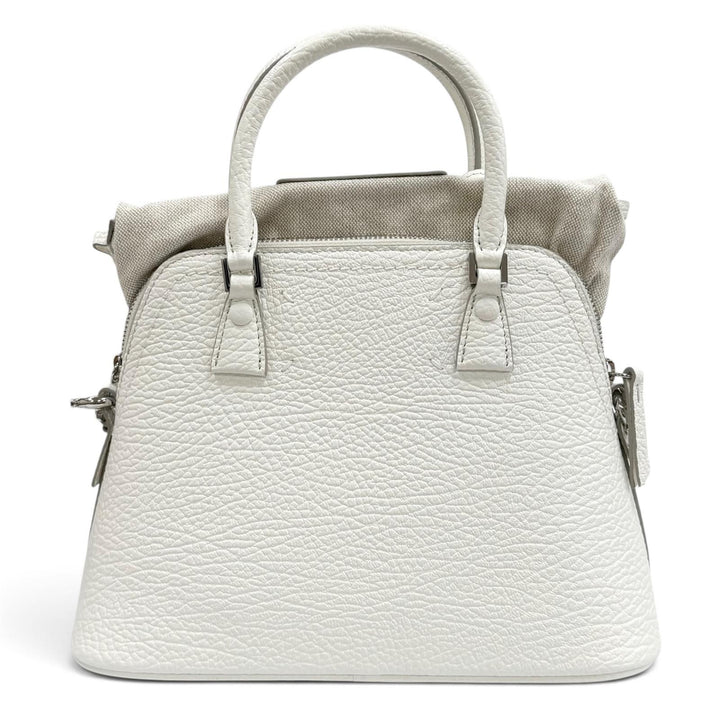 美品★Maison Margiela 11 メゾンマルジェラ11 S56WG0082 5AC ミニ クロシェット付 キャンバス使い 2WAY レザー ショルダーバッグ 袋付