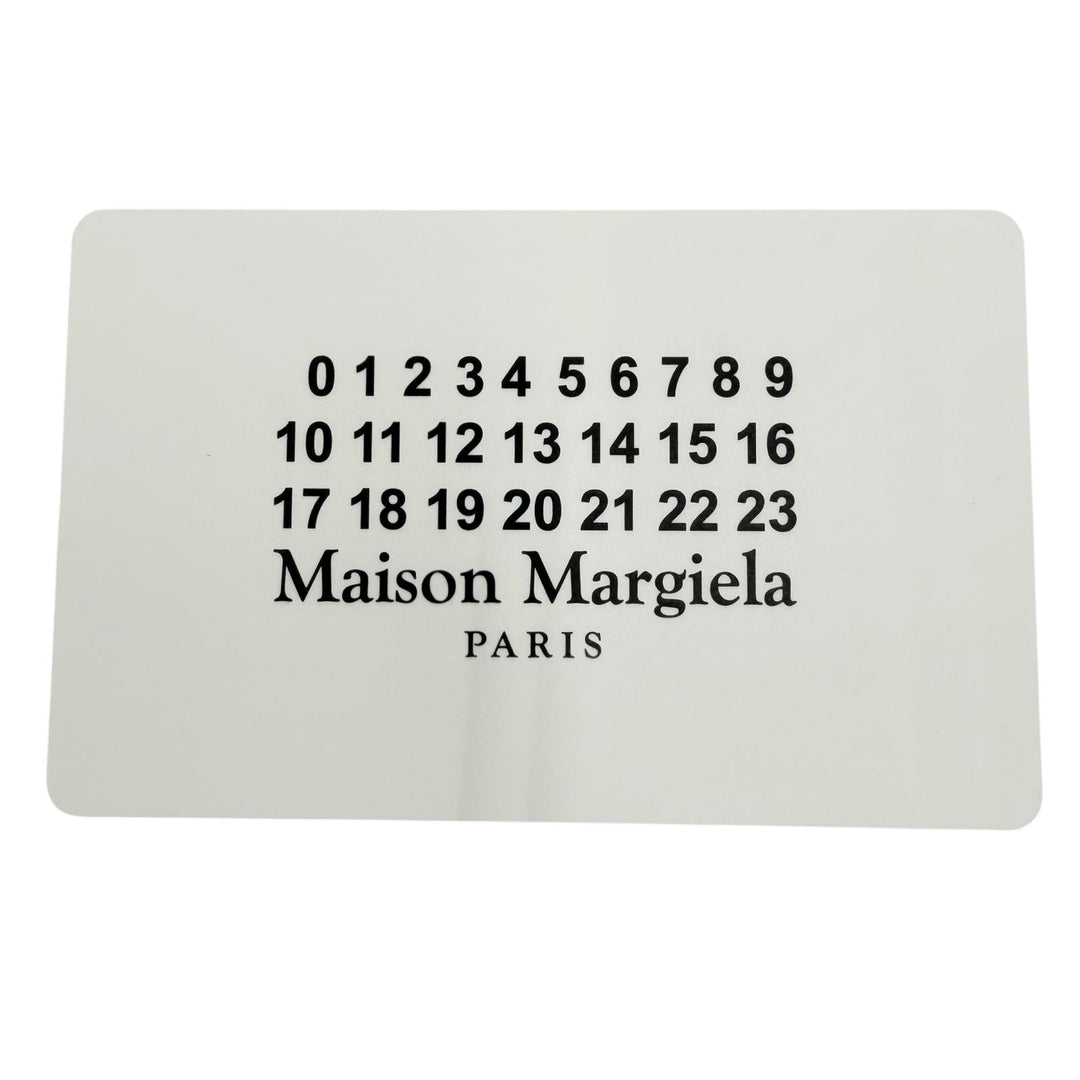 極美品☆Maison Margiela 11 メゾンマルジェラ11 S56WG0081 5AC マイクロ レザー キャンバス 2WAYショルダー ハンドバッグ ホワイト