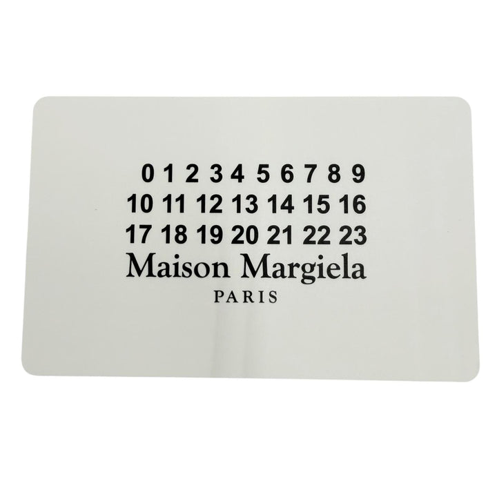 極美品☆Maison Margiela 11 メゾンマルジェラ11 S56WG0081 5AC マイクロ レザー キャンバス 2WAYショルダー ハンドバッグ ホワイト