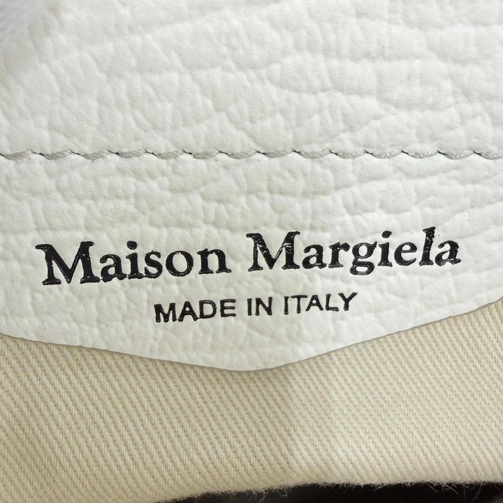 極美品☆Maison Margiela 11 メゾンマルジェラ11 S56WG0081 5AC マイクロ ショルダーバッグ レザー キャンバス 2WAY ハンドバッグ 白