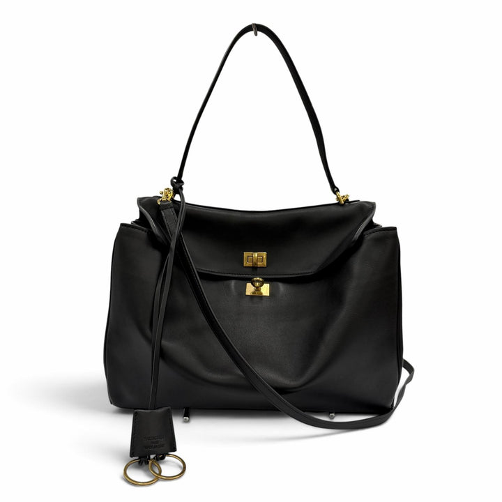 極美品☆BALENCIAGA バレンシアガ 789772 ロデオ ミディアム スムースカーフスキン 2WAYショルダーバッグ ハンドバッグ 定価671000円