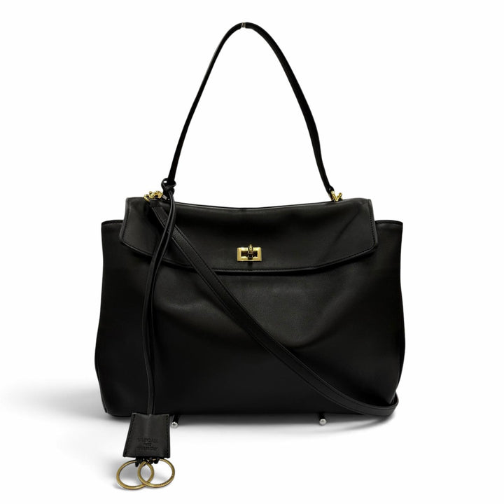 極美品☆BALENCIAGA バレンシアガ 789772 ロデオ ミディアム スムースカーフスキン 2WAYショルダーバッグ ハンドバッグ 定価671000円