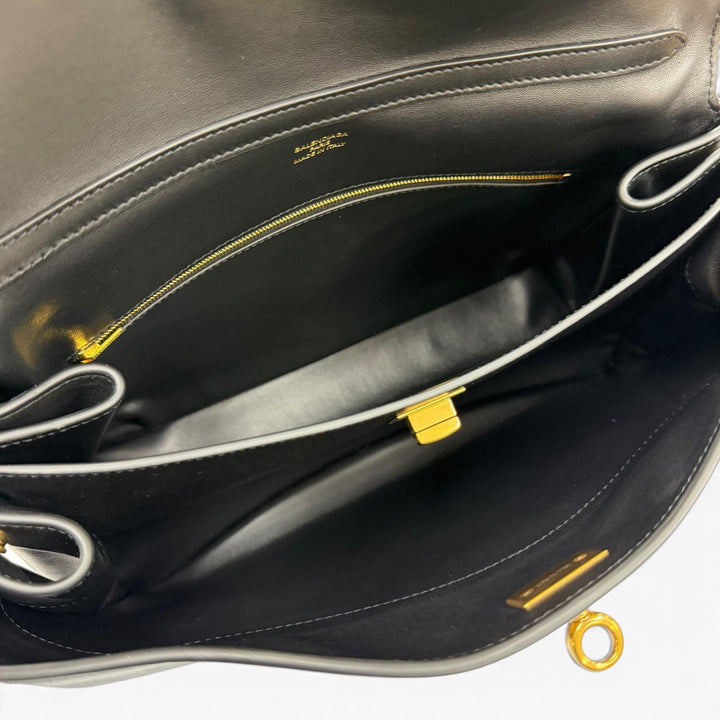 極美品☆BALENCIAGA バレンシアガ 789772 ロデオ ミディアム スムースカーフスキン 2WAYショルダーバッグ ハンドバッグ 定価671000円