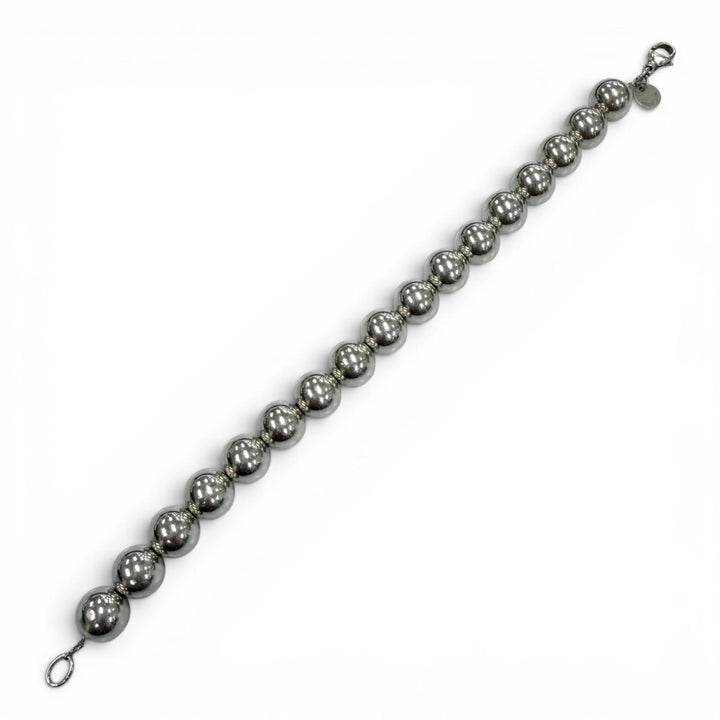 美品▼TIFFANY&amp;Co. ティファニー ハードウェアボール 925 ブレスレット シルバー 重量19.4g メンズ レディース アクセサリー