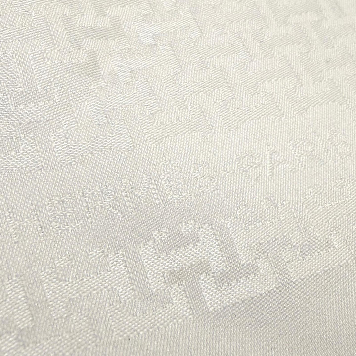 極美品▼HERMES エルメス アップサイド ダウン シルク100% 総柄 ポケットチーフ フォーマル ハンカチ ホワイト イタリア製 メンズ