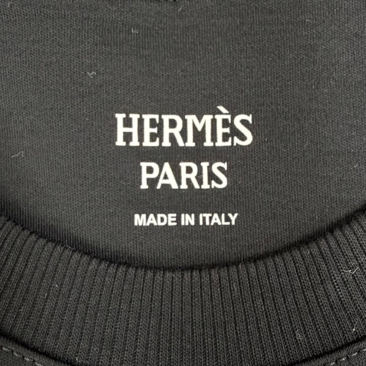 極美品△HERMES エルメス 25AW 5H4505DC Embroidered pocket flared dress PALEFROI 袖口レース使い 半袖Tシャツ ワンピース 正規品 34
