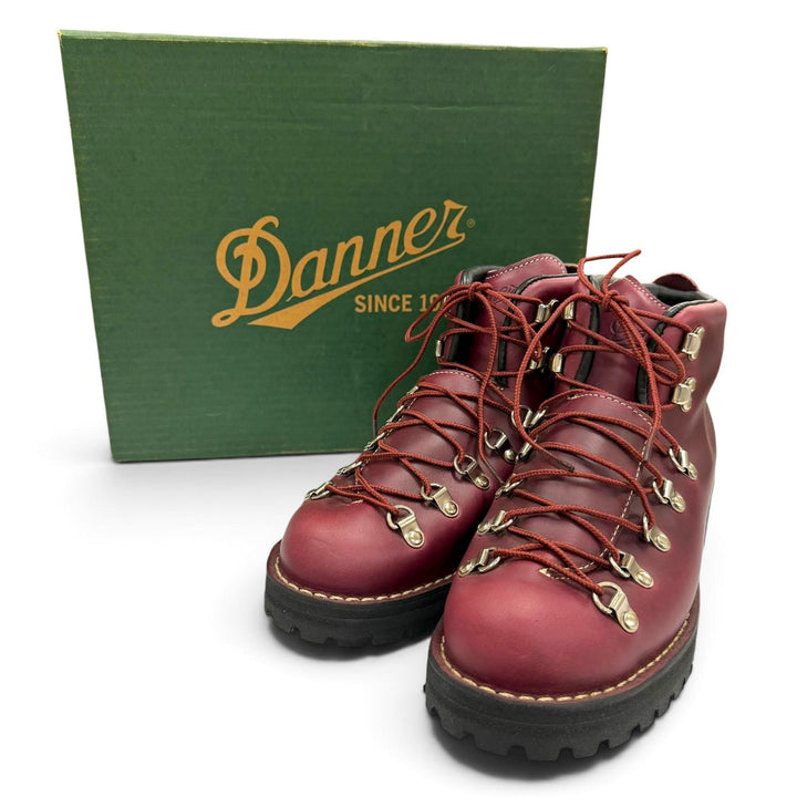 未使用品▼Danner ダナー 31524 MOUNTAIN LIGHT H マウンテンライト レザー PLUM HORWEEN ホーウィン社製レザー ブーツ 8 USA製 箱付き