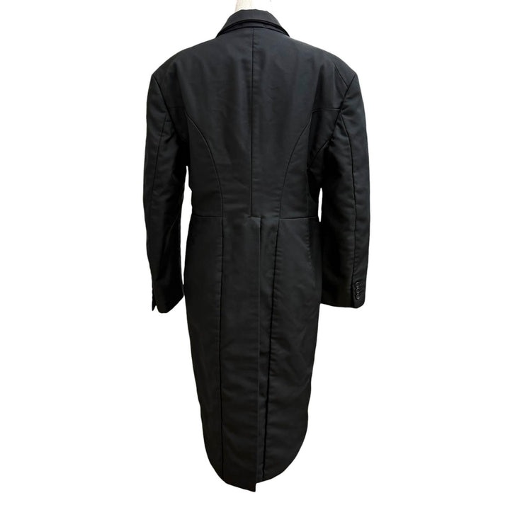 美品★COMME des GARCONS コムデギャルソン 22AW GJ-J018 BLACK ROSE 縮絨 燕尾 コート アウター ブラック S 日本製 正規品 レディース
