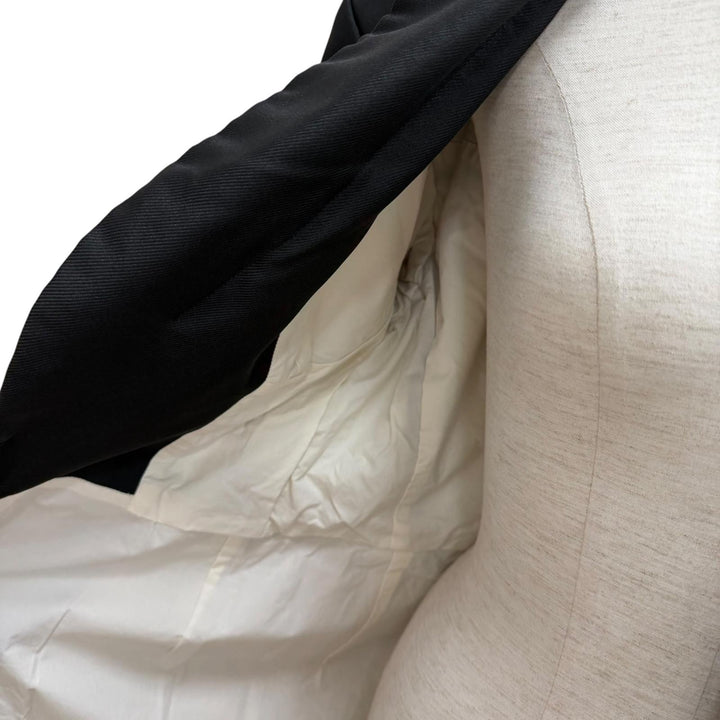 美品★COMME des GARCONS コムデギャルソン 22AW GJ-J018 BLACK ROSE 縮絨 燕尾 コート アウター ブラック S 日本製 正規品 レディース