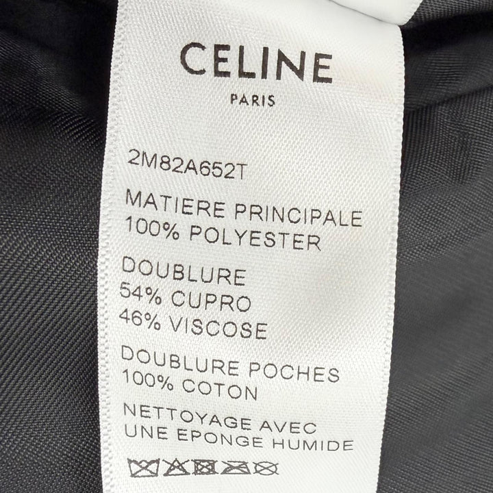 未使用品□CELINE セリーヌ 23SS 2M82A652T パイソンプリント ランウェイ着用モデル チェスターコート ブラウン 50 イタリア製 正規品