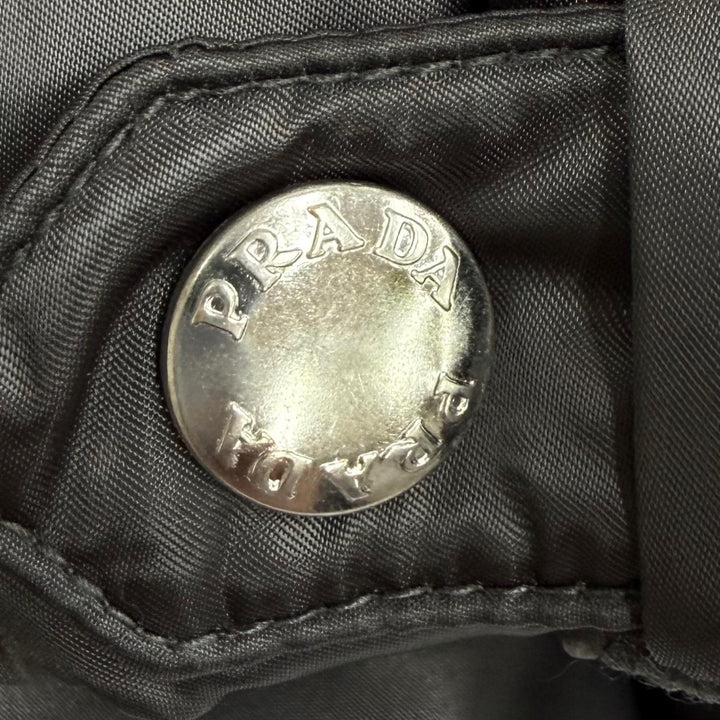 極美品★PRADA プラダ 28G062 フォックスファー・ロゴベルト付 ZIP UP ダウンコート ダウンジャケット グレー 42 正規品 レディース