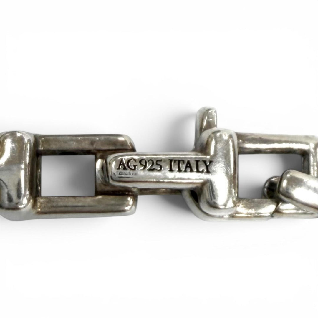 美品★TIFFANY&amp;Co. ティファニー AG925 Tナロー チェーン ブレスレット アクセサリー シルバー イタリア製 レディース