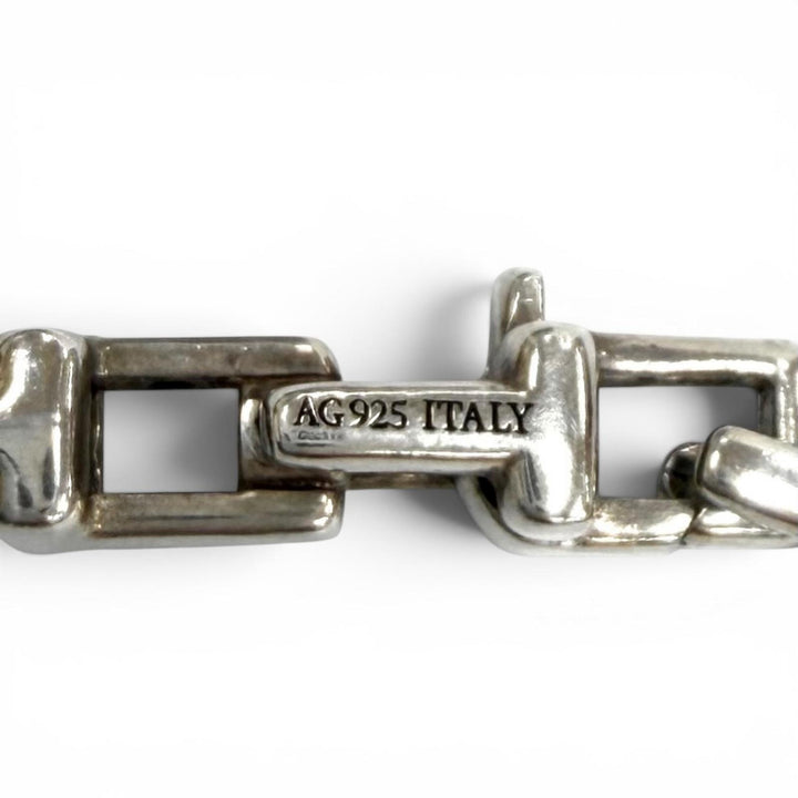 美品★TIFFANY&amp;Co. ティファニー AG925 Tナロー チェーン ブレスレット アクセサリー シルバー イタリア製 レディース