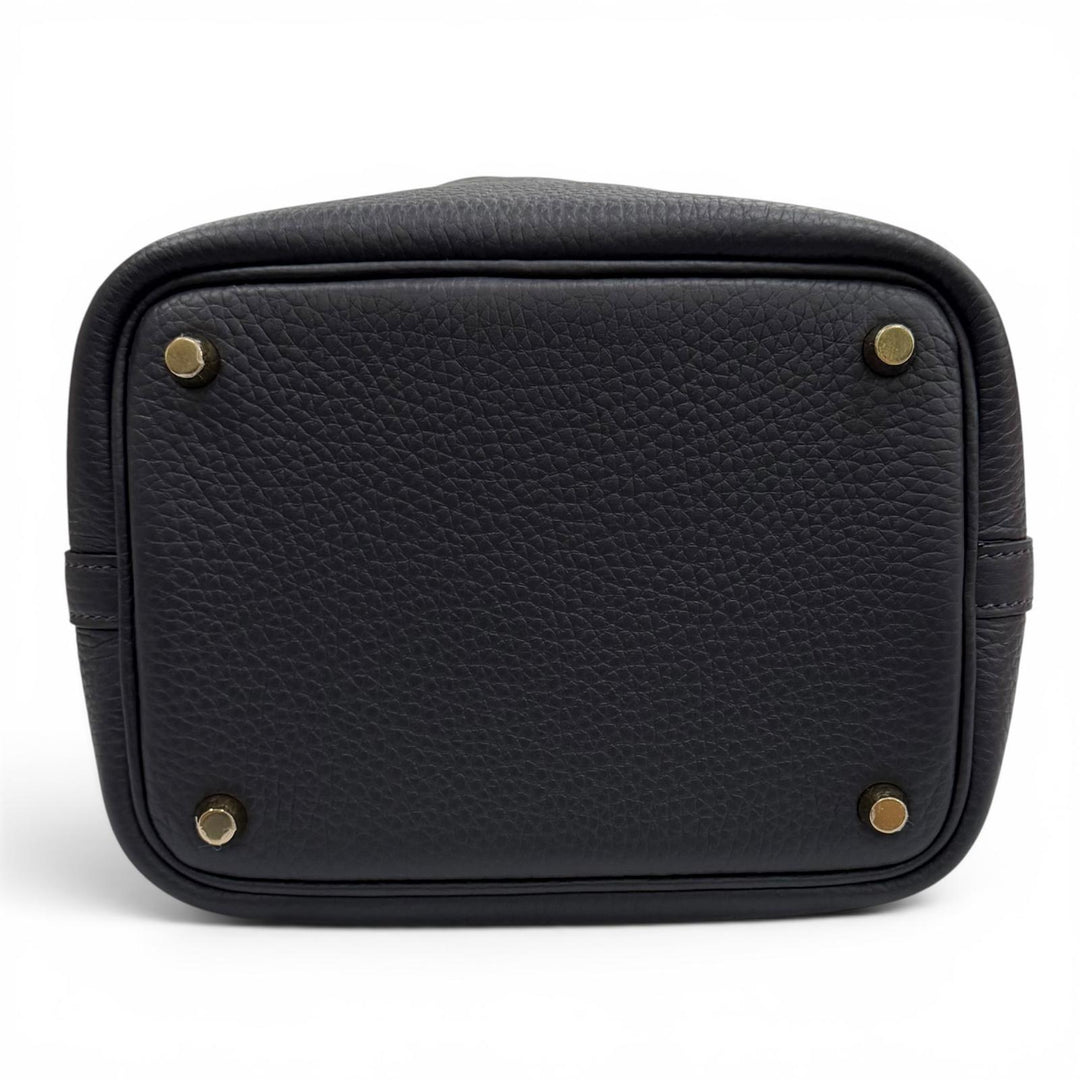 未使用品★HERMES エルメス ピコタンロック PM 18 キャバン トリヨンクレマンス ゴールド金具 ハンドバッグ K刻印 仏製 箱・保存袋付き