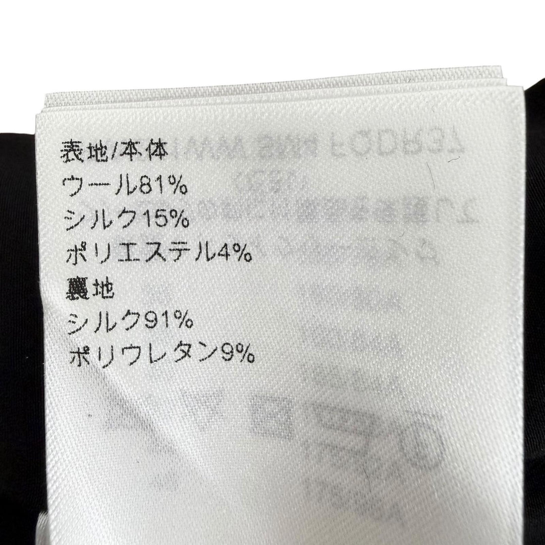 極美品◇LOUIS VUITTON ルイヴィトン 2024年製 FQDR37 LVジップ シルク混 ノースリーブ ワンピース 黒 36 イタリア製 正規品 レディース