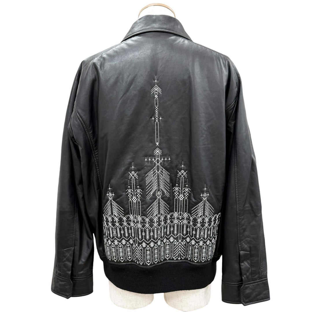 極美品◇Berluti Scott Campbell ベルルッティ スコット キャンベル 16AW ハイダー アッカーマン期 刺繍 レザージャケット A52 正規品