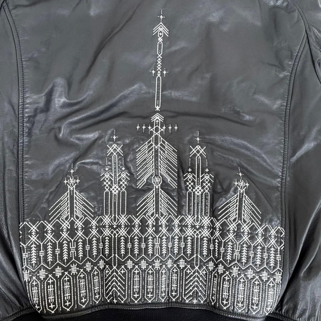 極美品◇Berluti Scott Campbell ベルルッティ スコット キャンベル 16AW ハイダー アッカーマン期 刺繍 レザージャケット A52 正規品