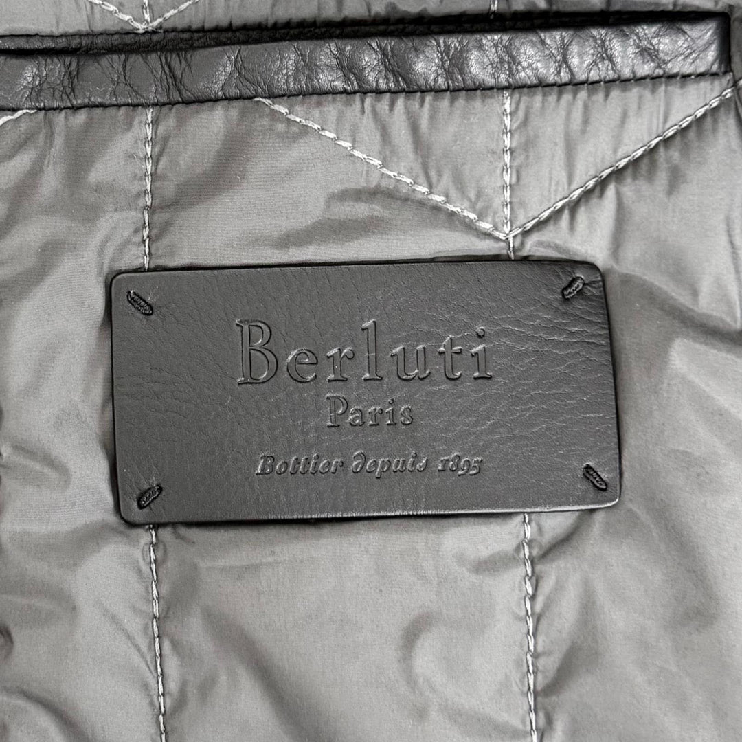 極美品◇Berluti Scott Campbell ベルルッティ スコット キャンベル 16AW ハイダー アッカーマン期 刺繍 レザージャケット A52 正規品